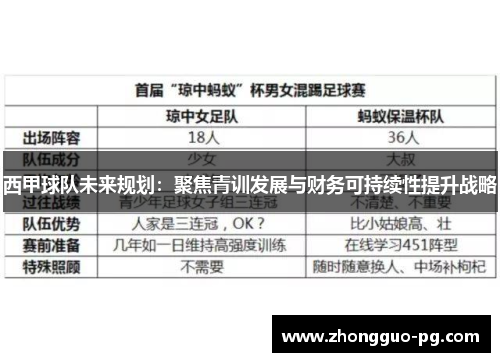 西甲球队未来规划：聚焦青训发展与财务可持续性提升战略